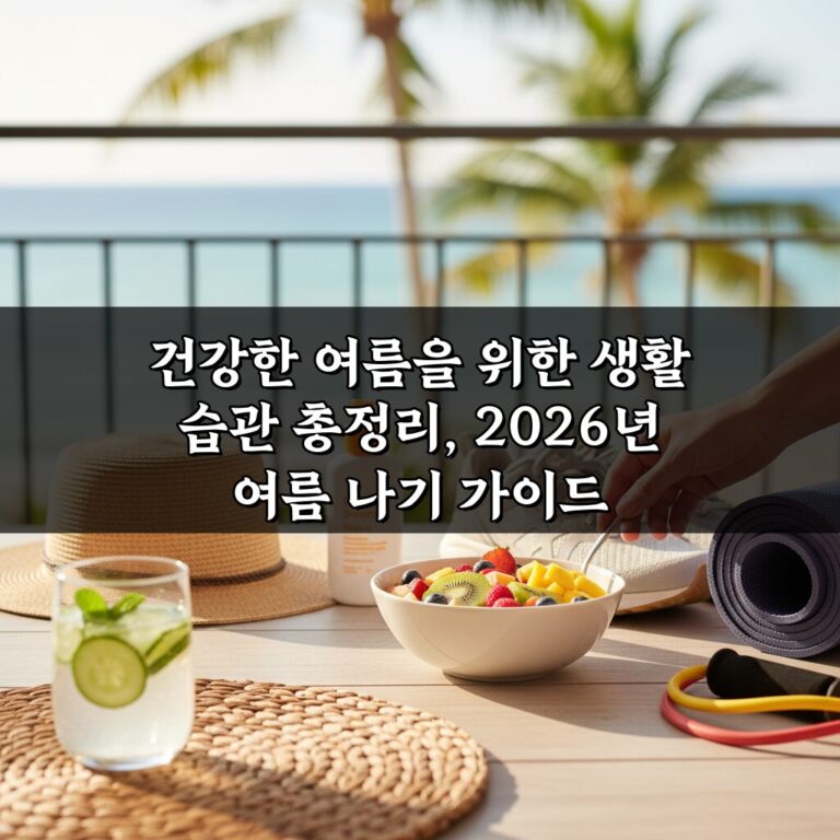 건강한 여름을 위한 생활 습관 총정리, 2026년 여름 나기 가이드