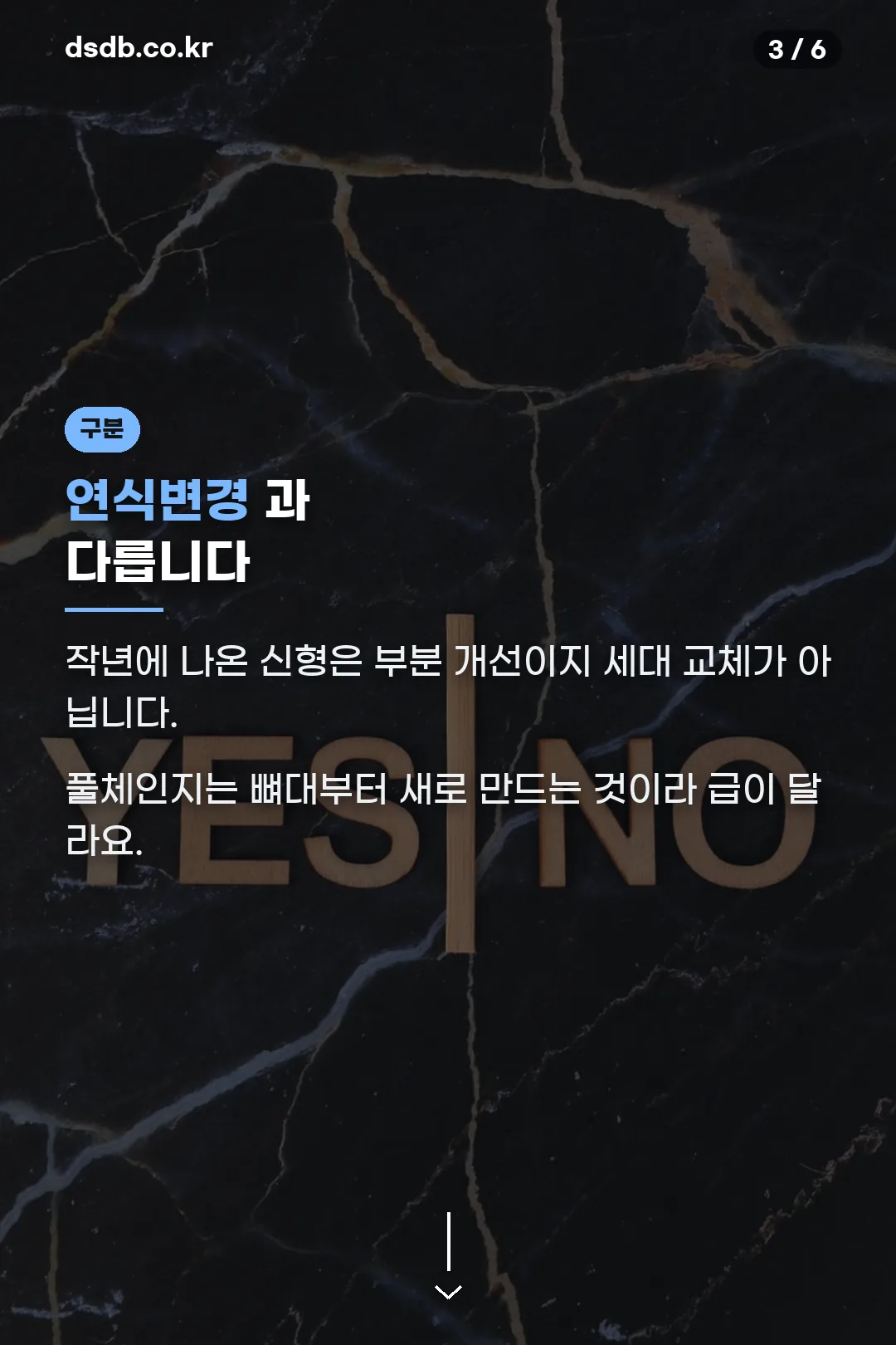 연식변경과 구분
