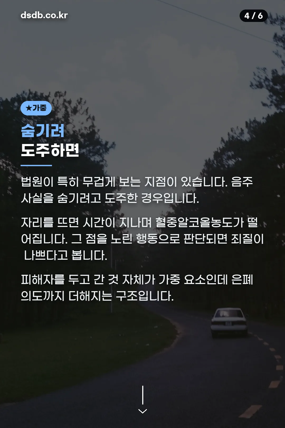 은폐 도주 가중
