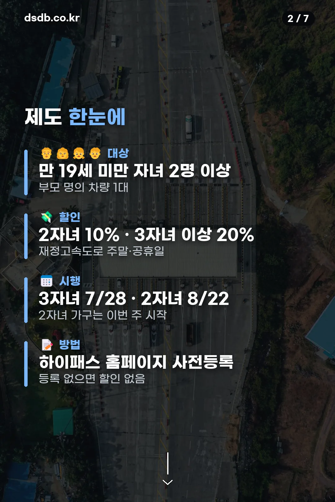 다자녀 할인 제도 한눈에