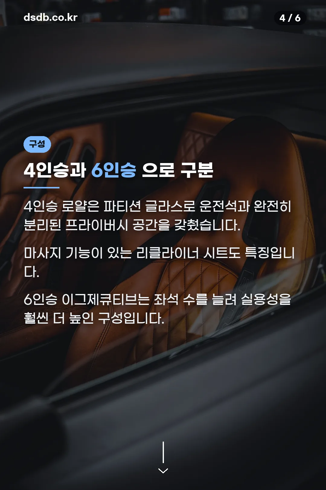 4인승 6인승 구성