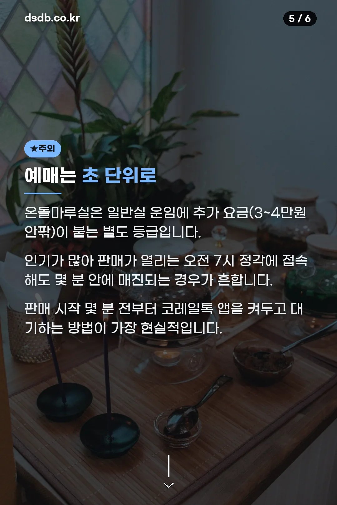예매는 초 단위로