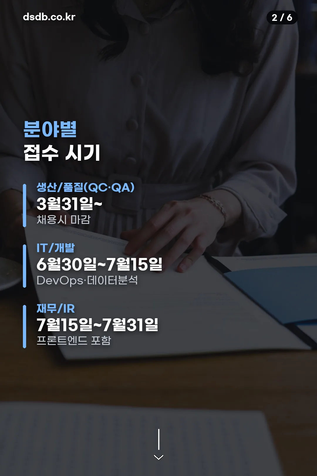 분야별 접수 시기